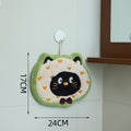Cartoon Hanging Hand Towel - Kitten and Bear - Modomu