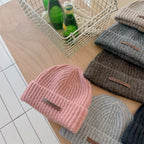 Letter Label Slouchy Beanie