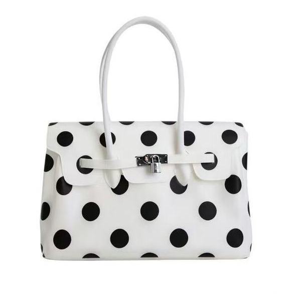 Polka Dot Padlock Tote