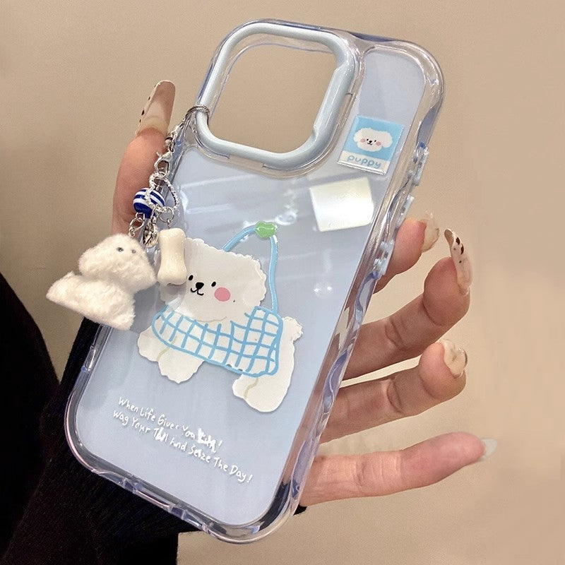 Gingham Puppy Jelly Case