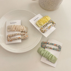 Floral Fabric Hair Clip Set - Modomu