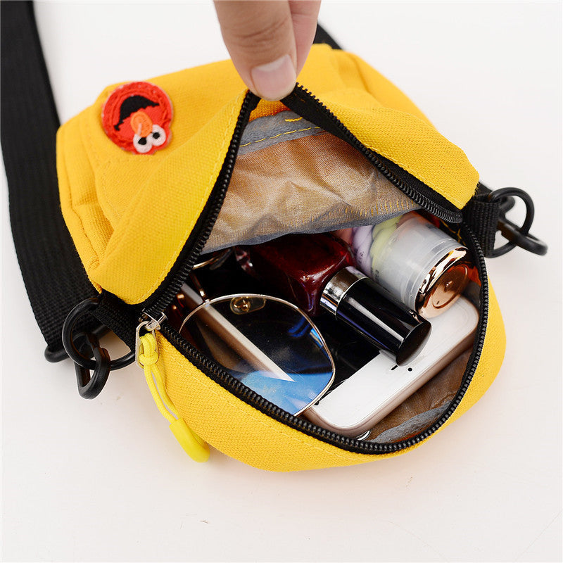 Canvas Cartoon Crossbody