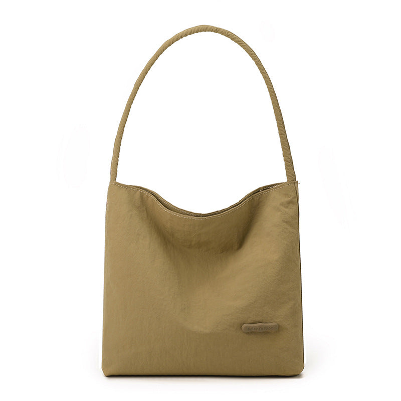 Slouchy Nylon Shoulder Bag