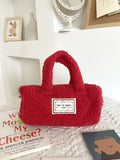 Plush Handbag With Festive Design - Modomu
