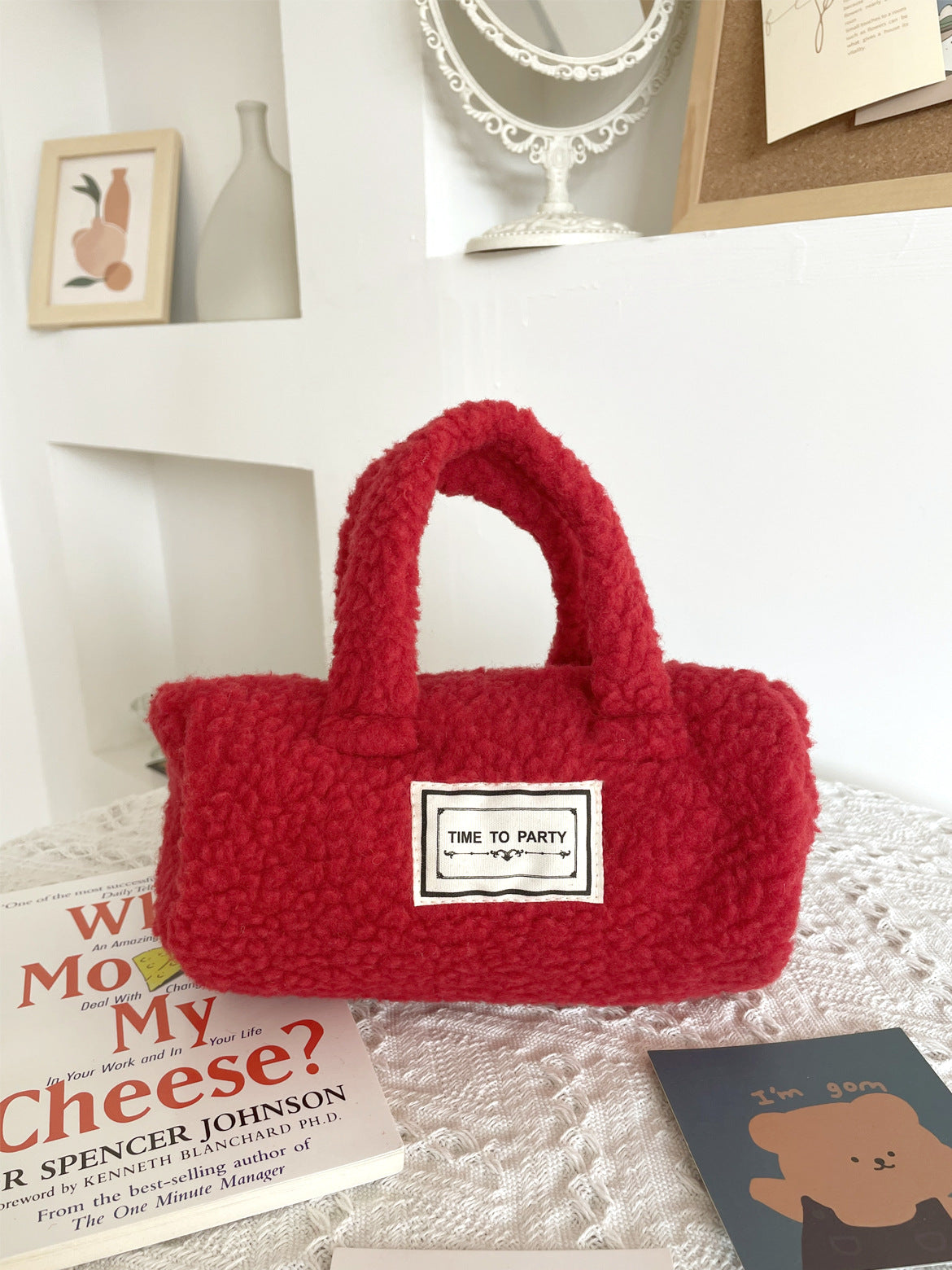 Plush Handbag With Festive Design - Modomu