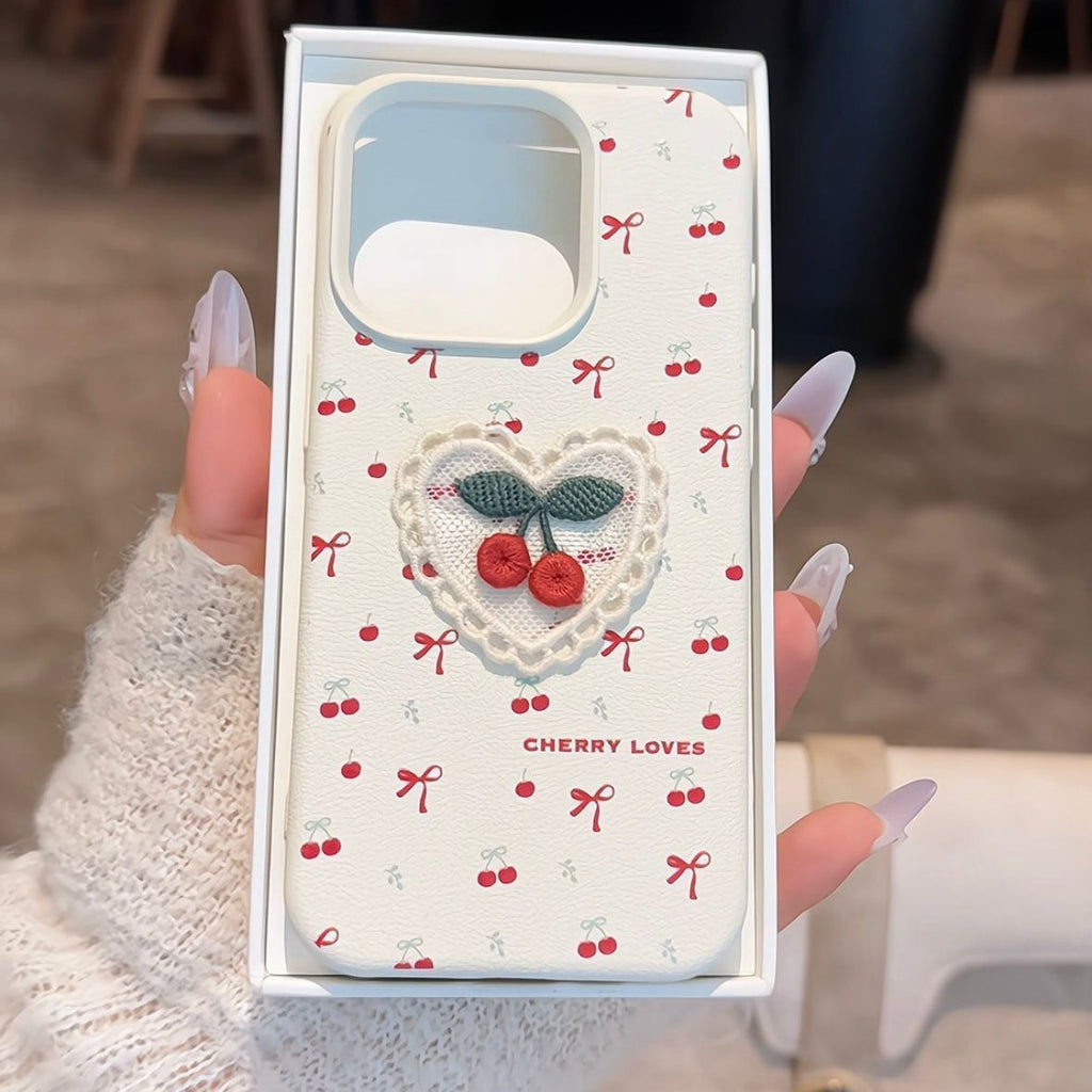 Cherry Lace Heart Case