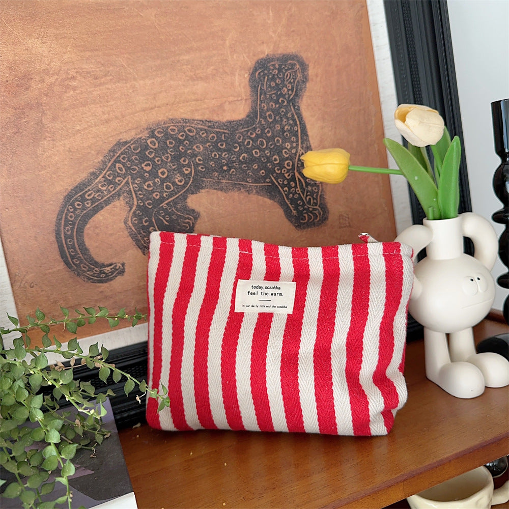 Striped Cosmetic Bag Organizer - Modomu