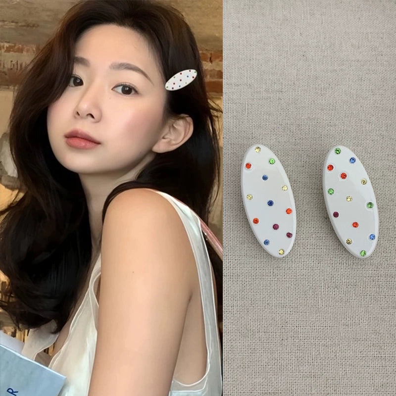 Polka Dot Duck Bill Clip - Modomu