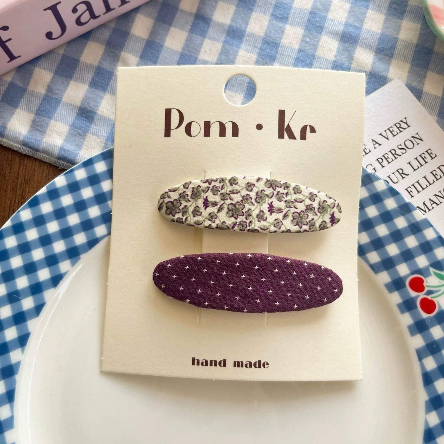 Floral Oval Hair Clip - Modomu