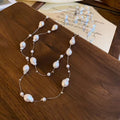 Irregular Pearl Layered Necklace - Modomu