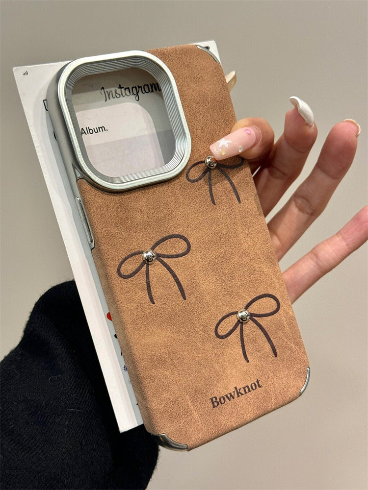 Tan Bowknot iPhone Case