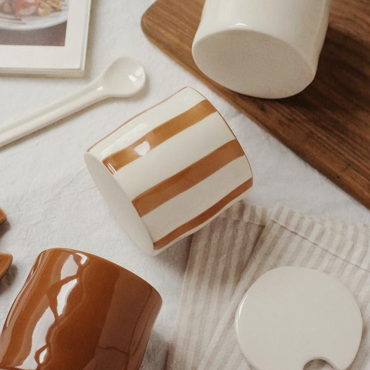 Striped Ceramic Seasoning Jar Set - Modomu