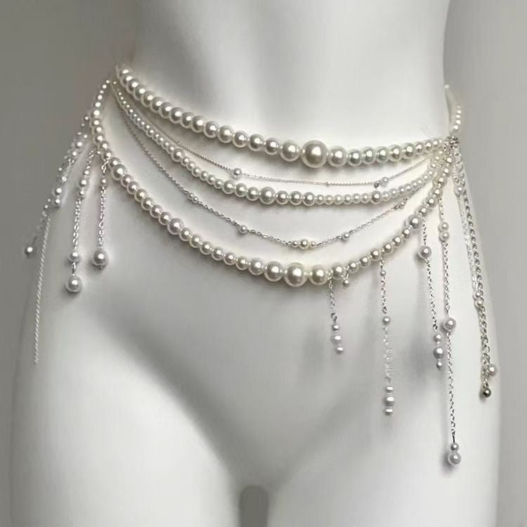 Pearl Multi Layer Waist Chain