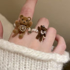 Flocking Bear Pearl Ring