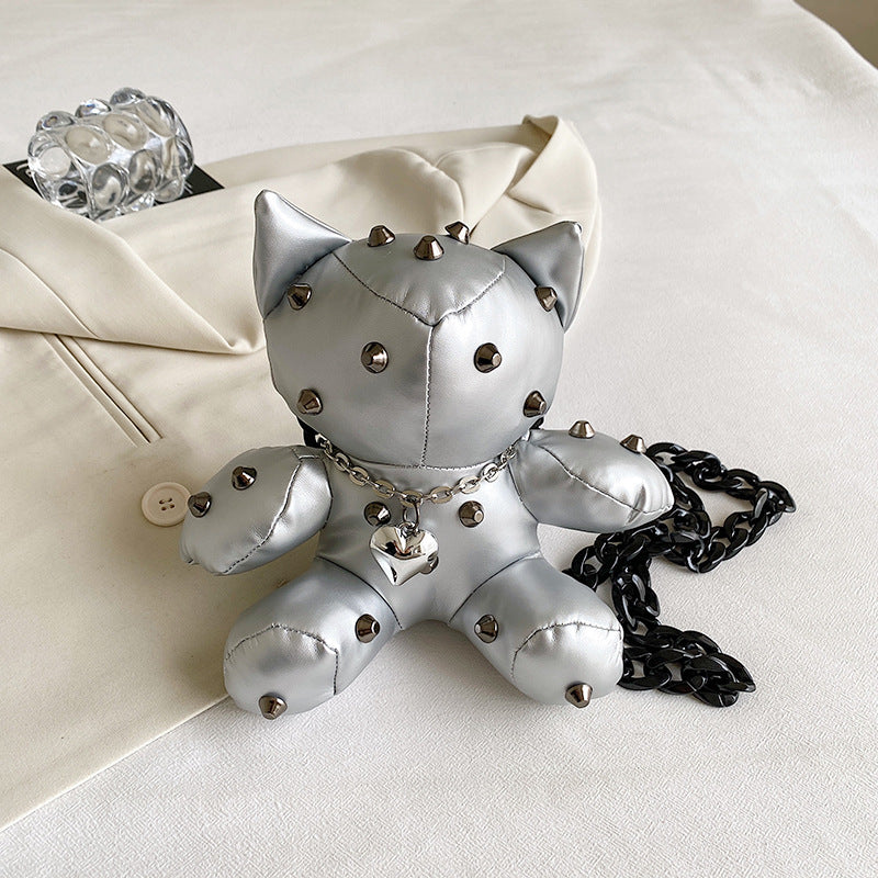 Studded Cat Novelty Bag