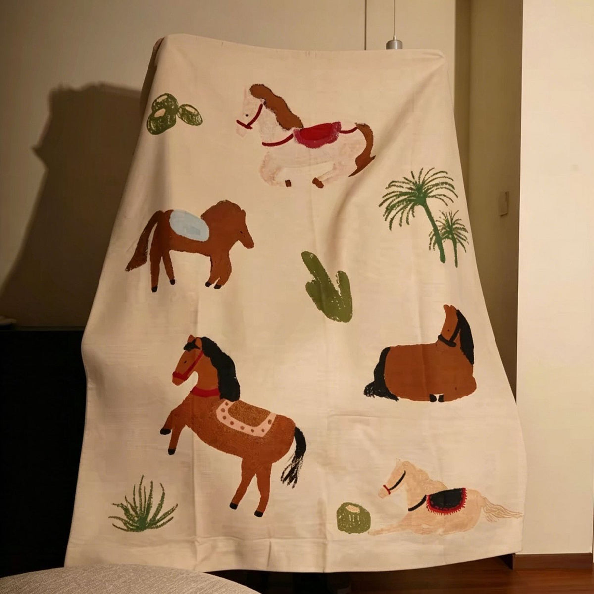 Vintage Pony Flannel Blanket