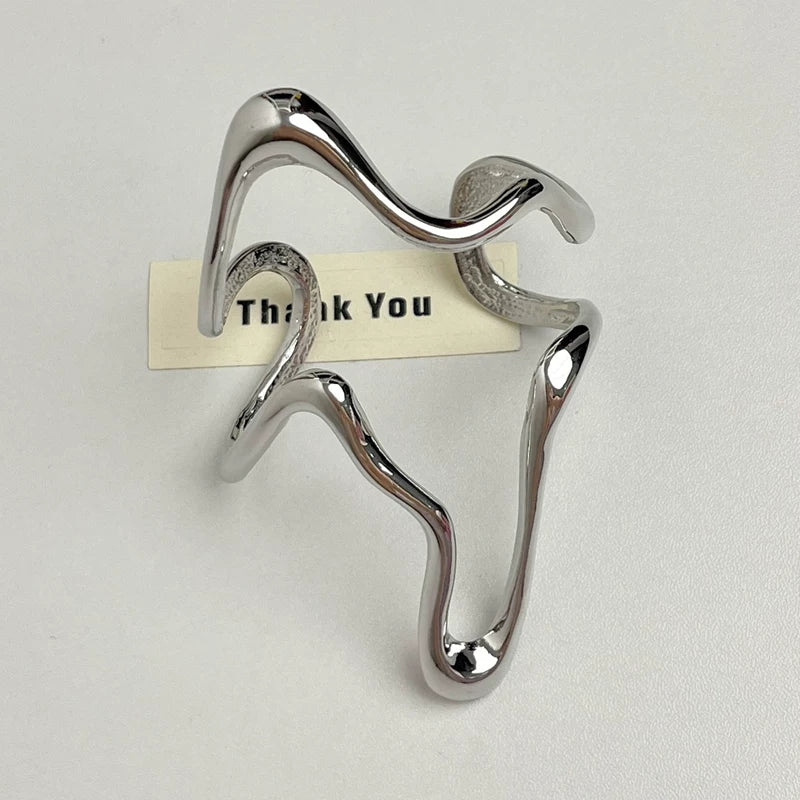 Irregular Wave Open Bracelet - Modomu