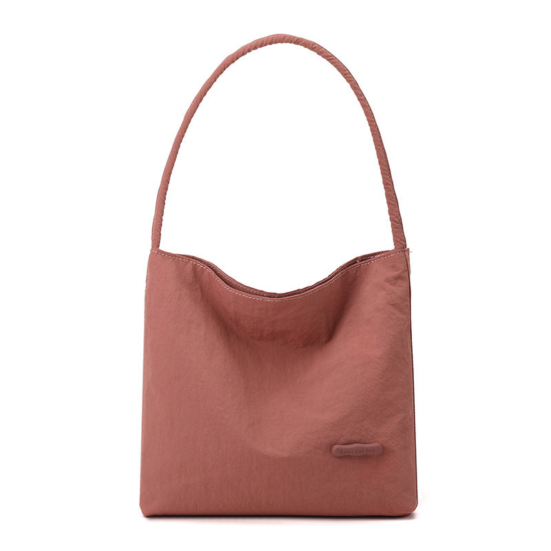 Slouchy Nylon Shoulder Bag