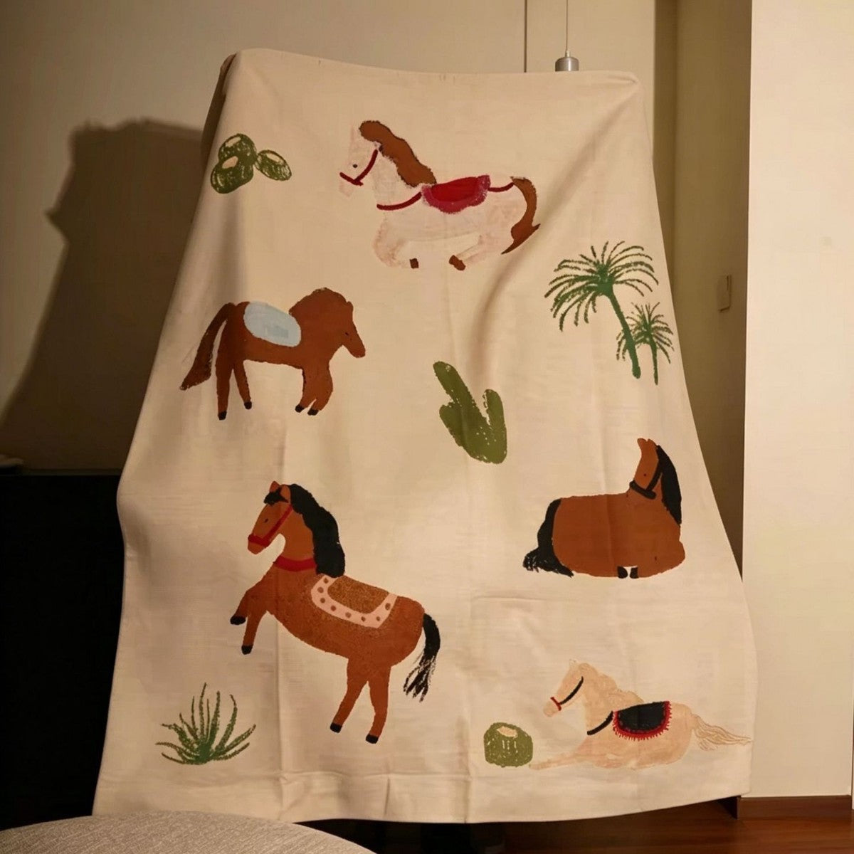 Vintage Pony Flannel Blanket