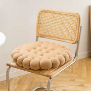 Light Coffee Round Cushion