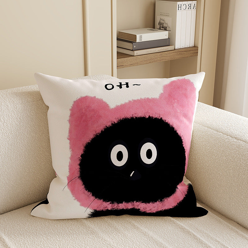 Cartoon Critter Throw Cushion – Cat Designs