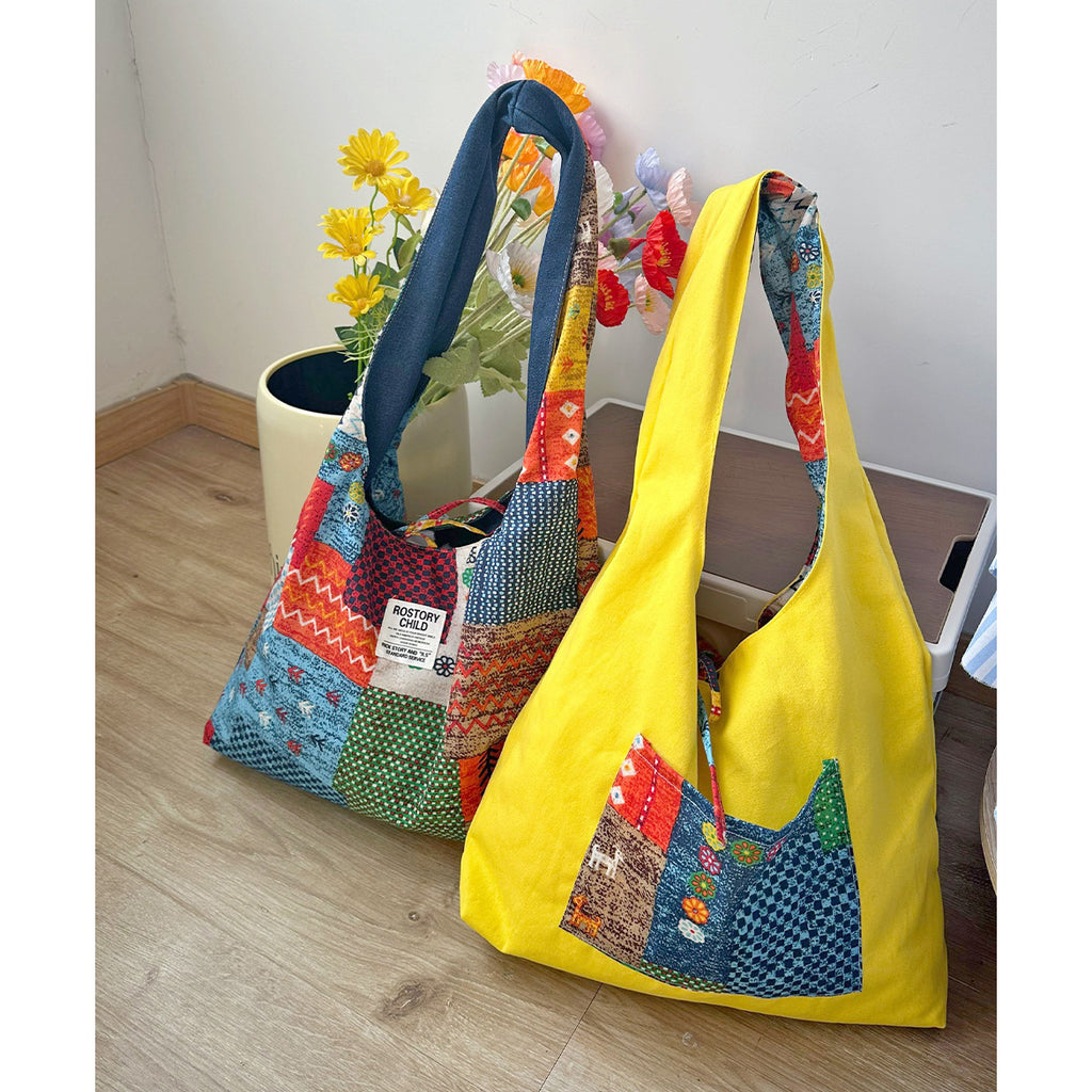 Bohemian Patchwork Shoulder Tote