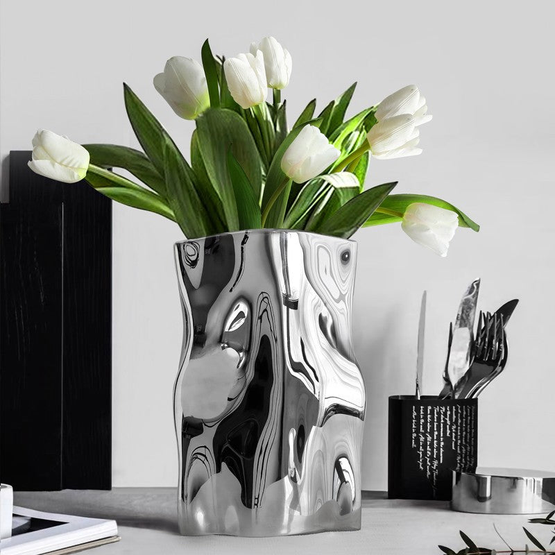 Modern Electroplated Ceramic Vase - Modomu