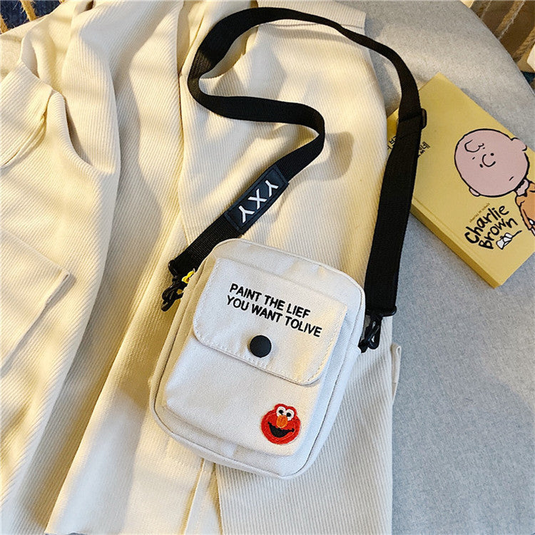 Canvas Cartoon Crossbody