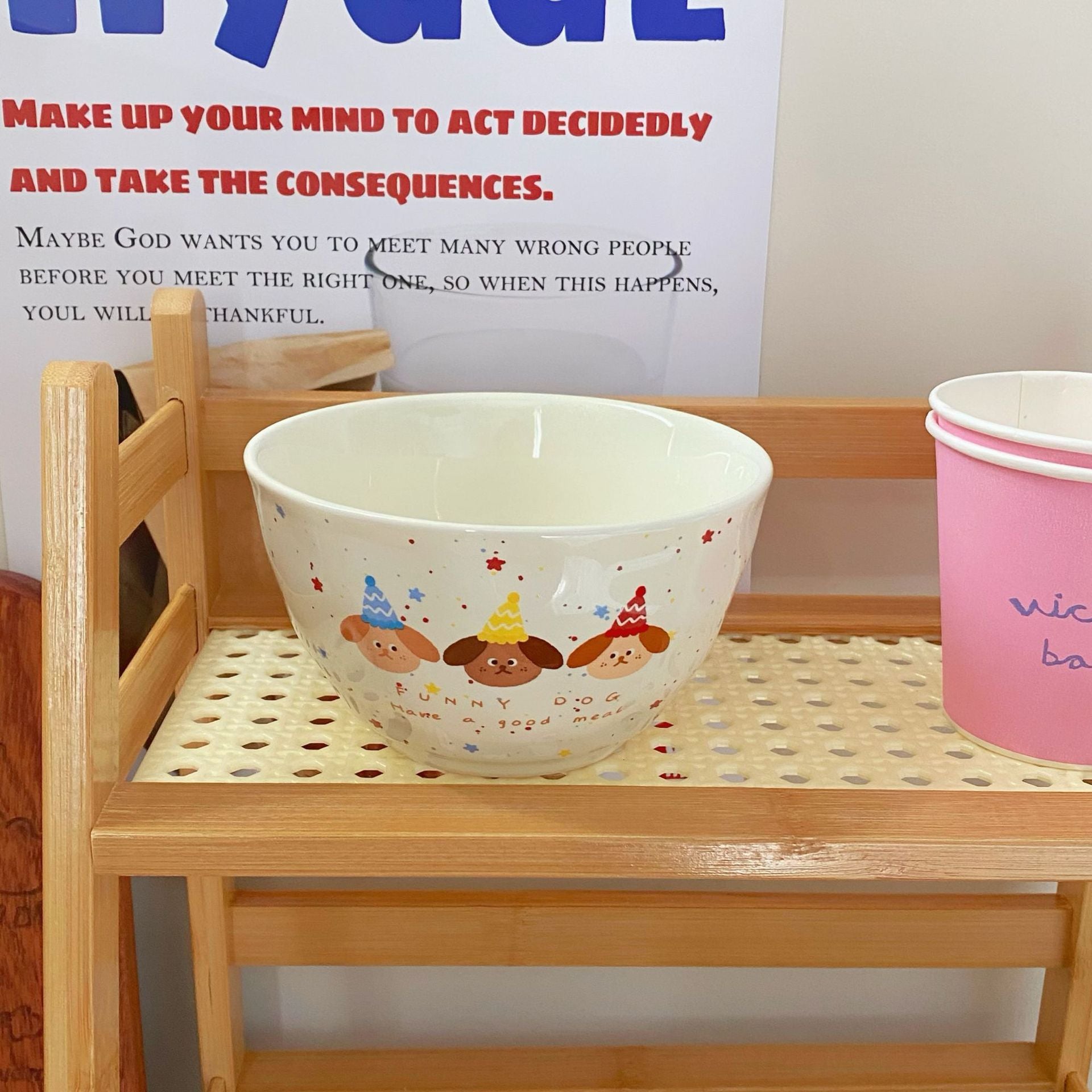 Polka Dot Puppy Divided Plate - Modomu