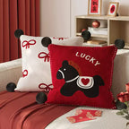 Festive Horse Throw Pillow