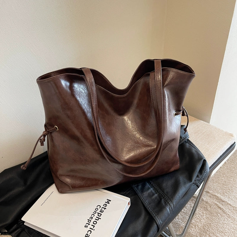 Simple Textured Everyday Tote Bag - Modomu