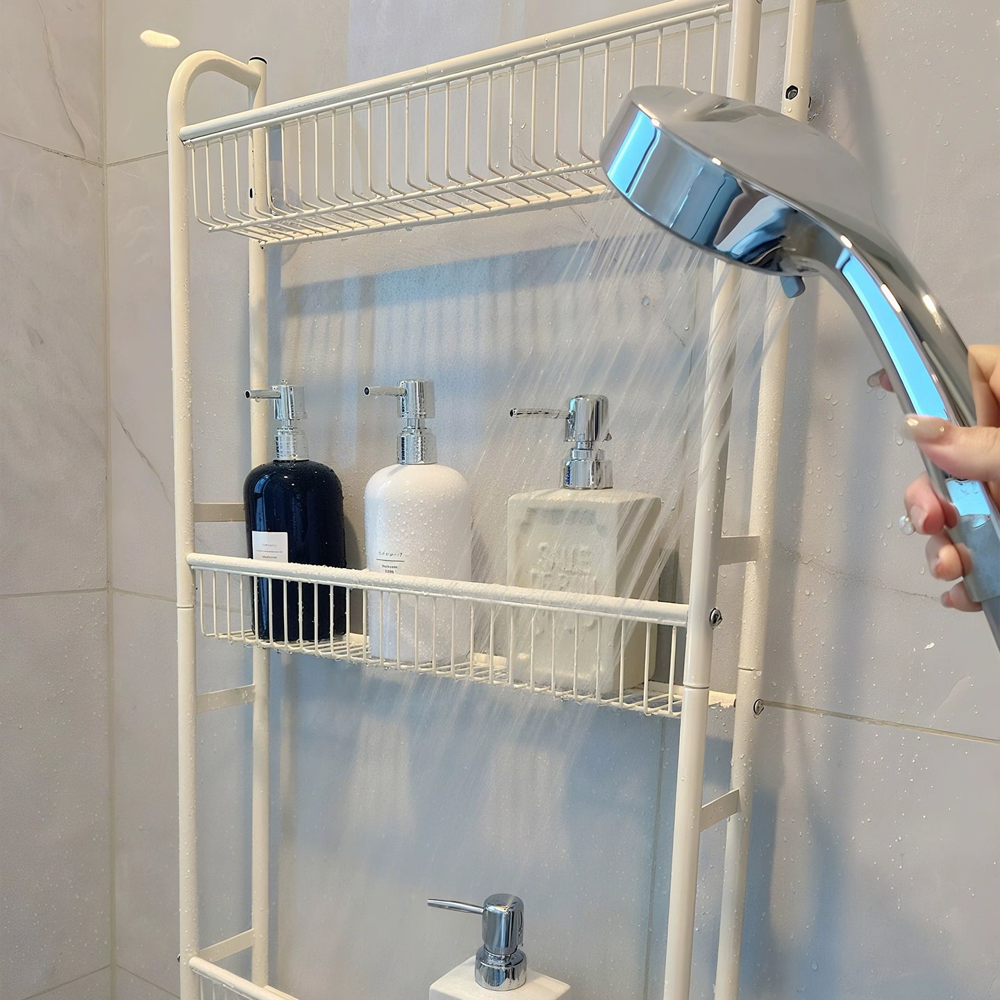 Non-Punch Bathroom Wall Rack