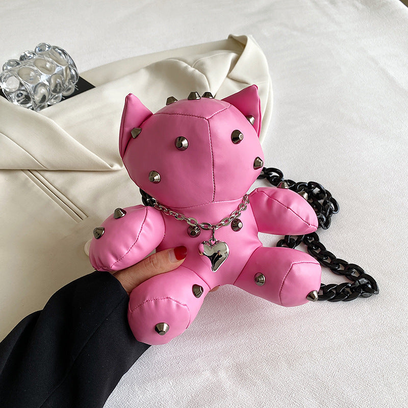 Studded Cat Novelty Bag