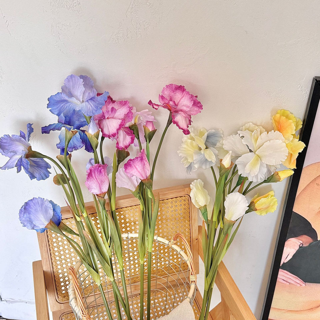 Artificial Iris Flower Stem Arrangement - Modomu
