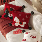 Festive Horse Throw Pillow