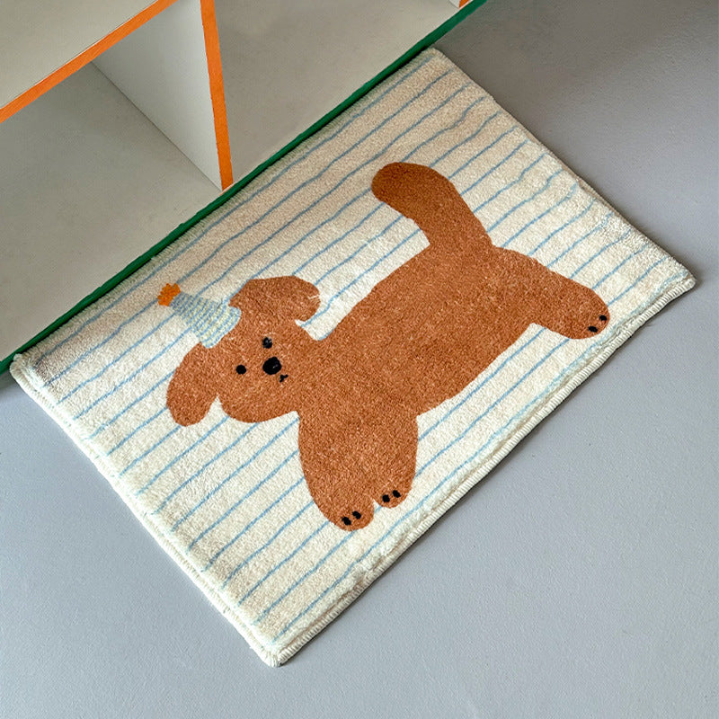 Party Hat Puppy Bedside Rug