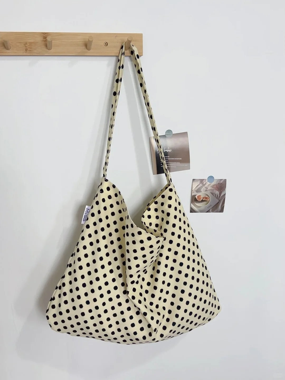 Printed Canvas Slouch Tote