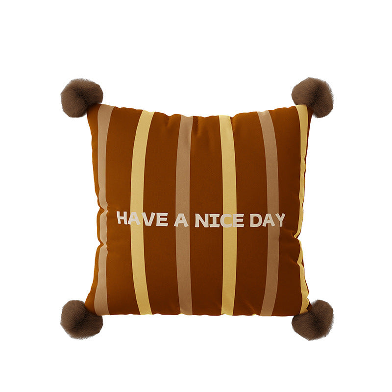 Retro cat throw pillow cushion cover