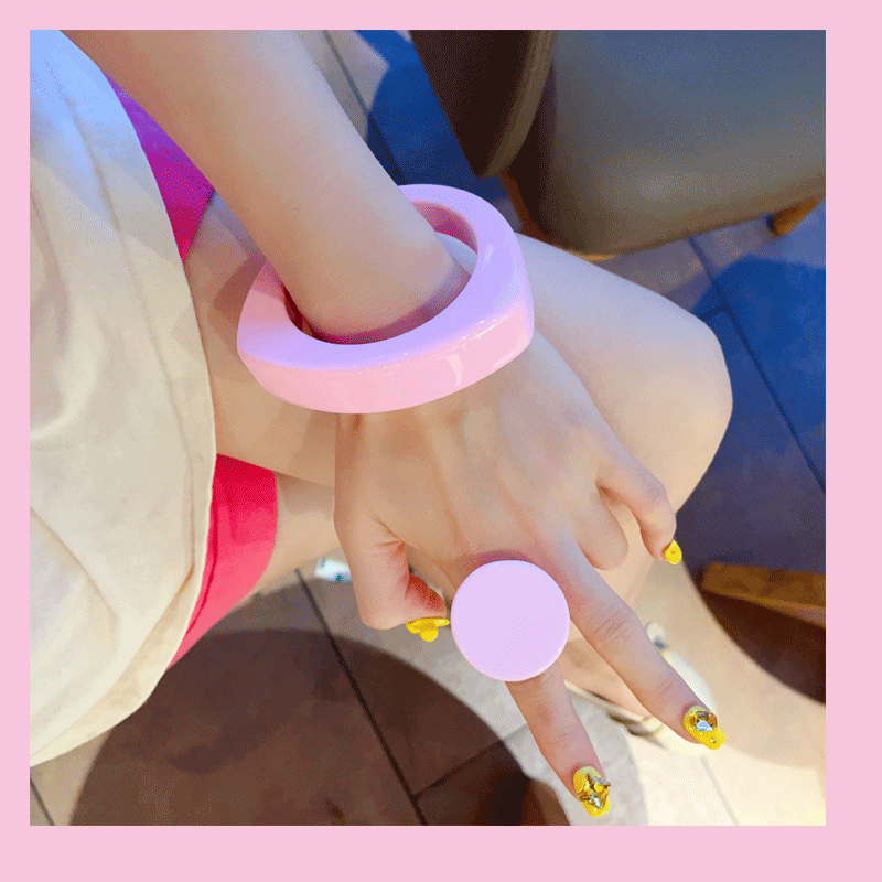 Geometric Acrylic Statement Bracelet - Modomu