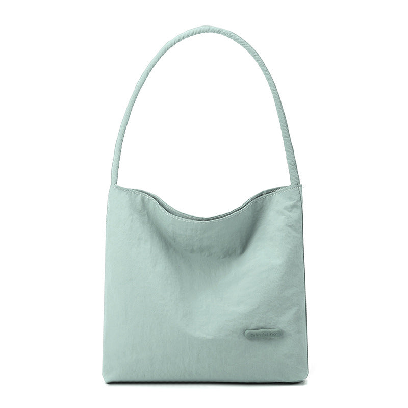 Slouchy Nylon Shoulder Bag