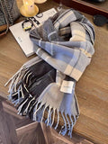 Check Faux Cashmere Scarf