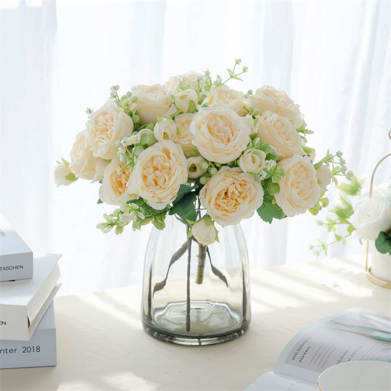 Artificial Peony Bouquet Arrangement