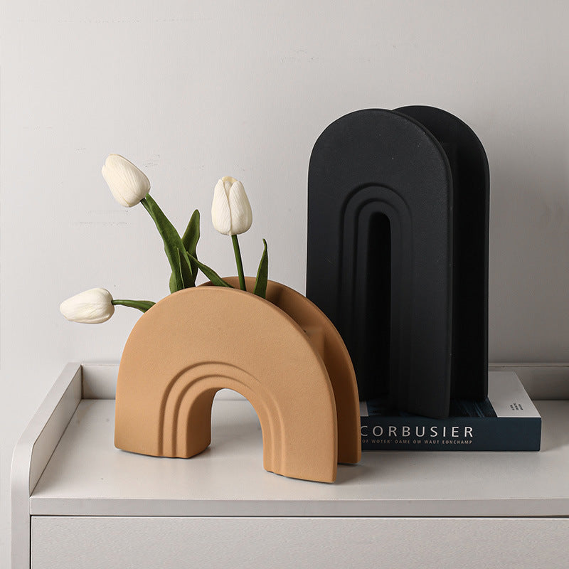 Geometric Arch Ceramic Vase - Modomu