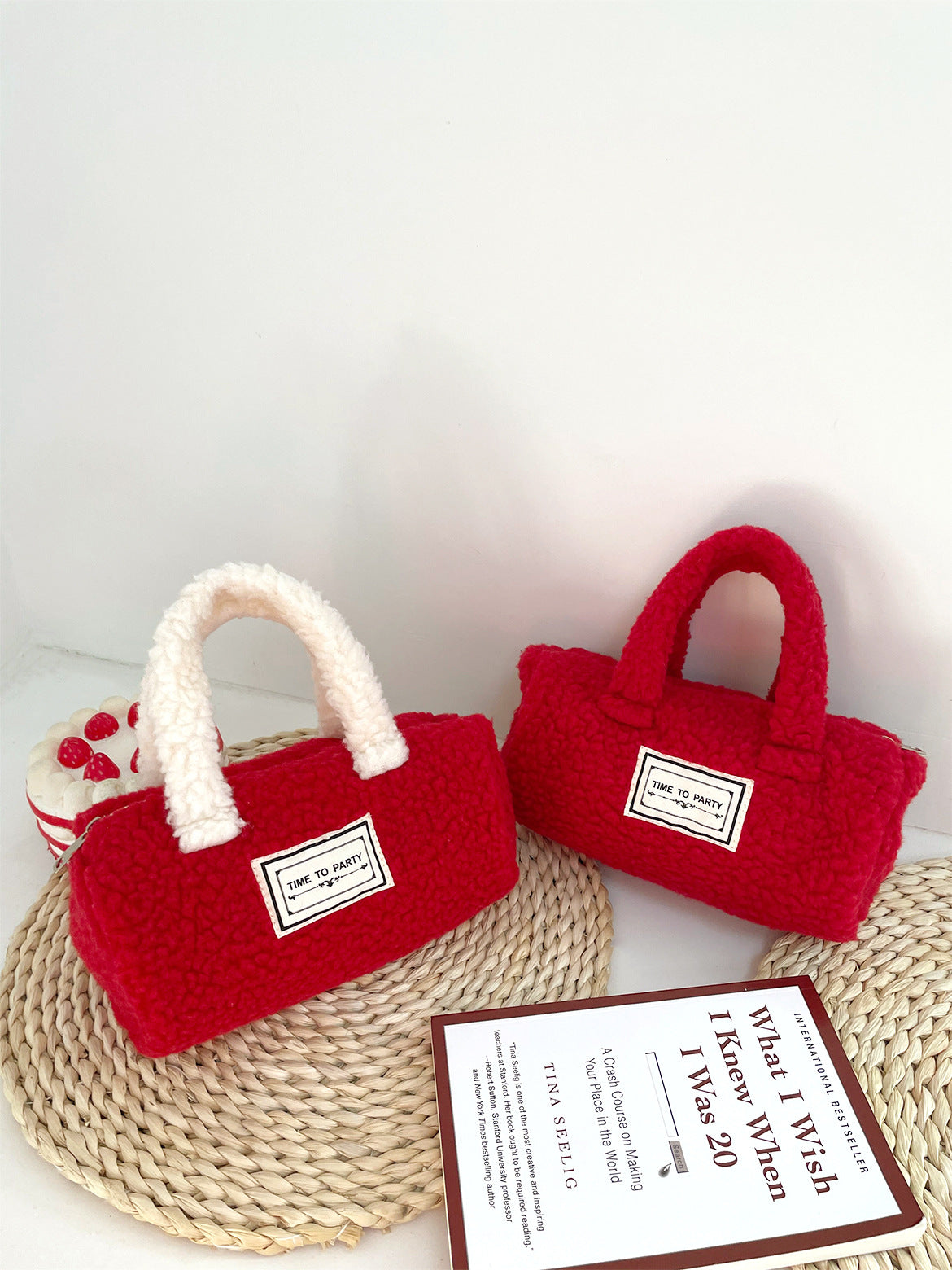Plush Handbag With Festive Design - Modomu