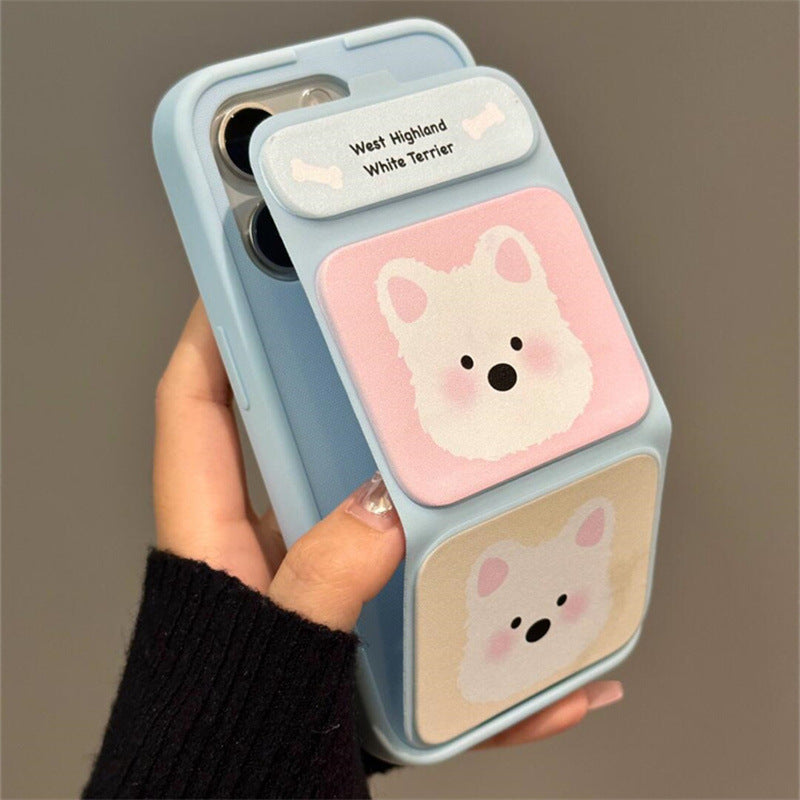 Blush Westie Stand Phone Case