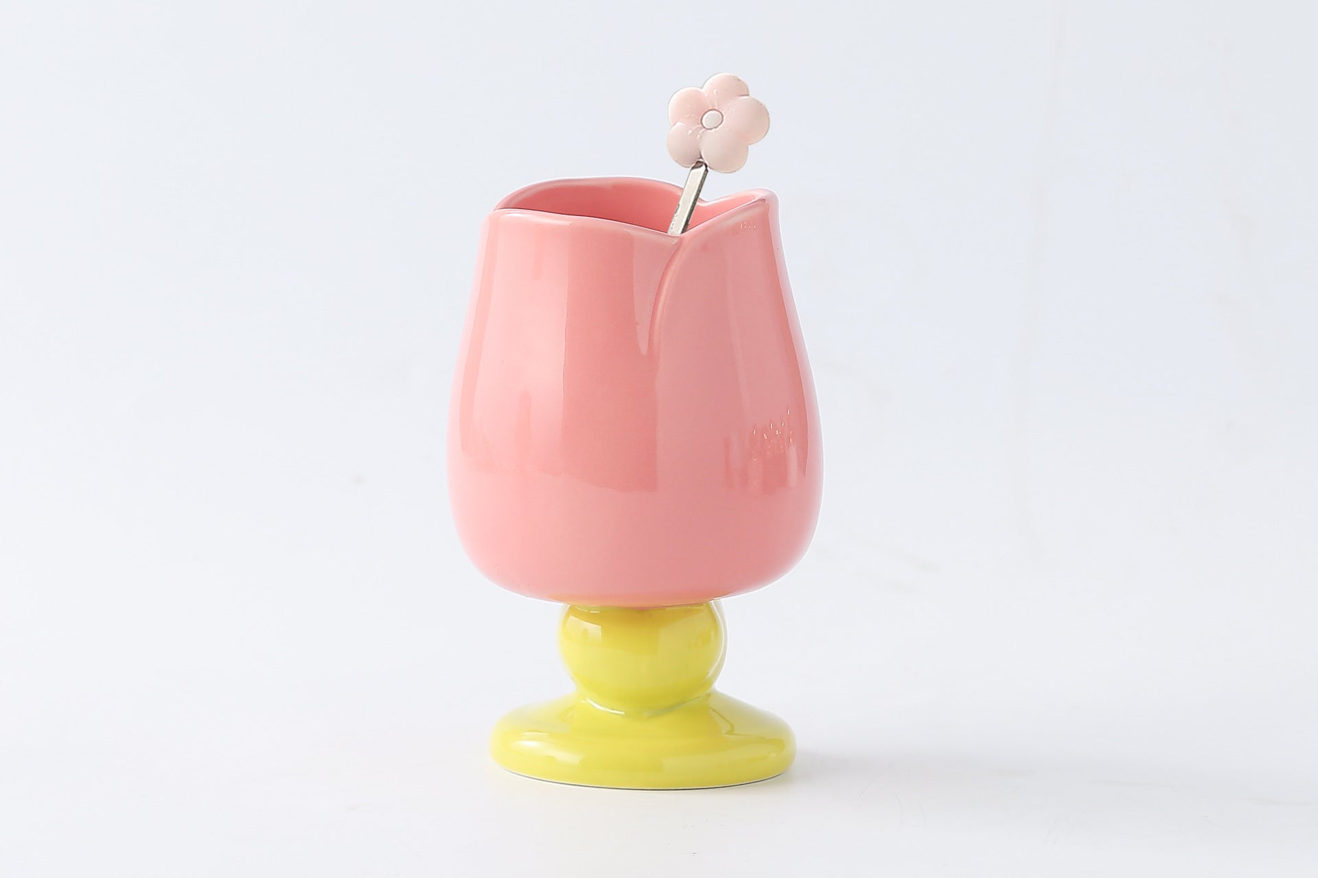 Ceramic Tulip Pattern Coffee Mug - Modomu