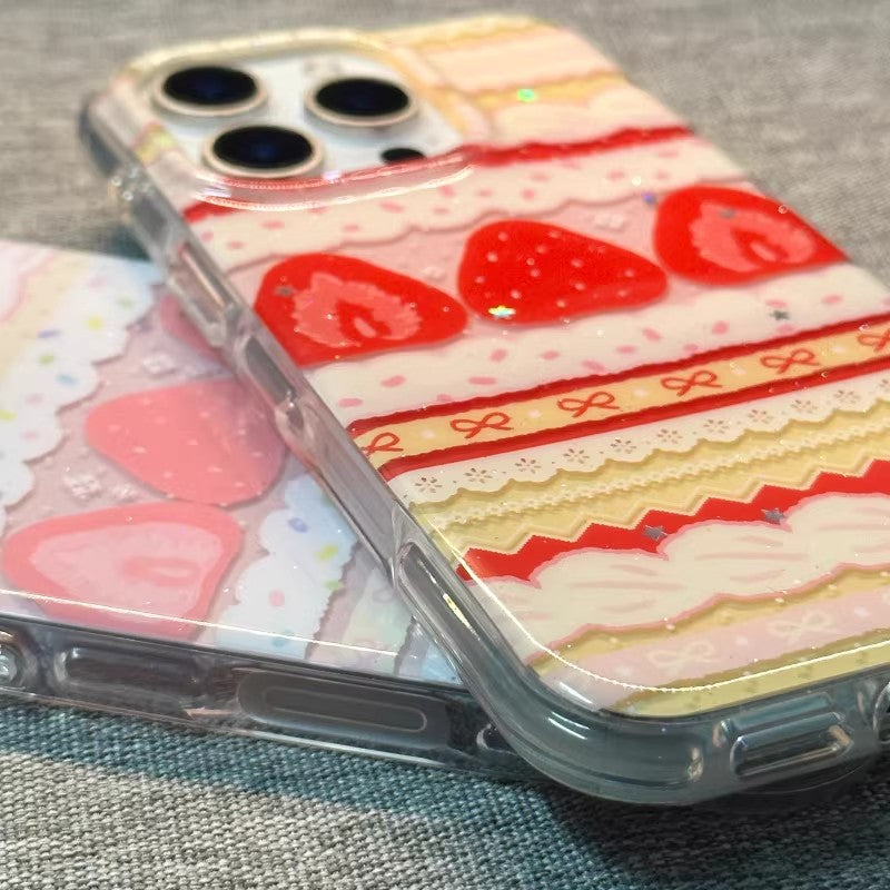 Strawberry Cream Cake Phone Case