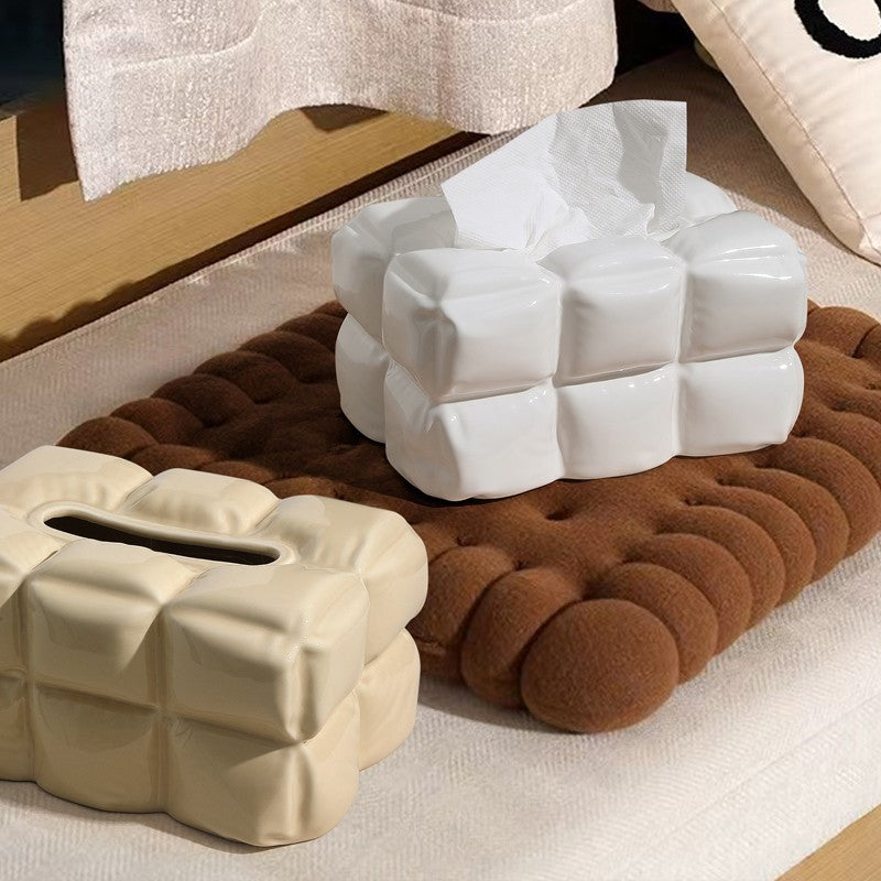 Ceramic Tissue Box Drawer Organizer - Modomu