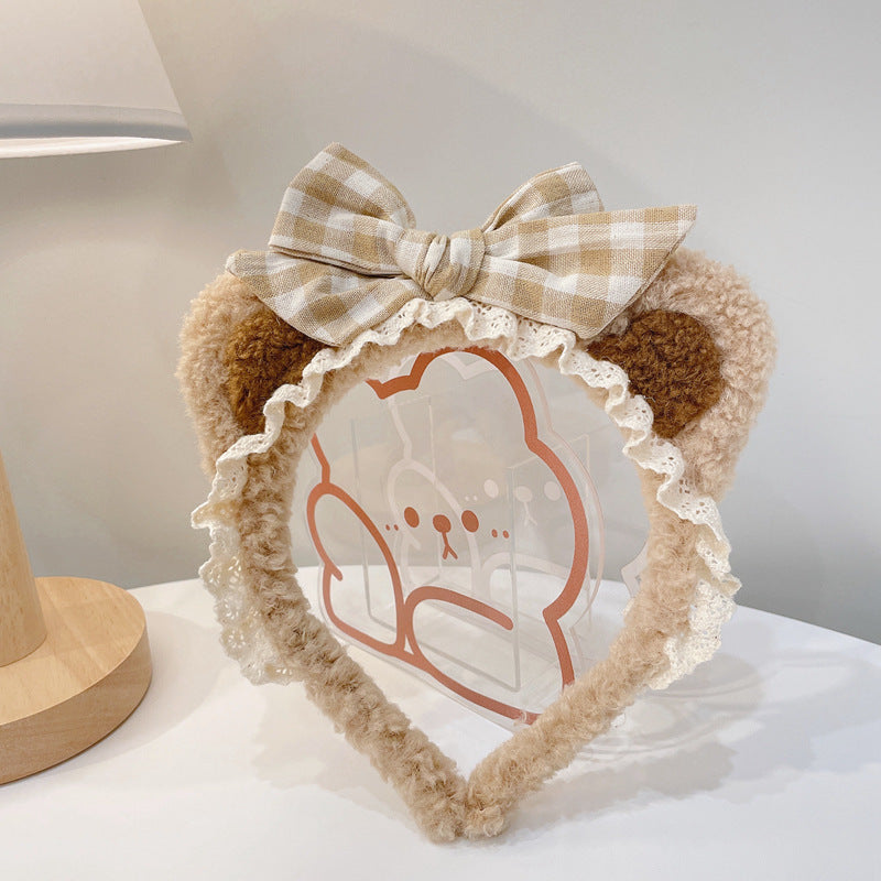 Cute Bear Plush Headband - Modomu