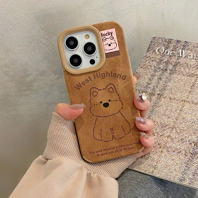 Brown Westie Sketch iPhone Case